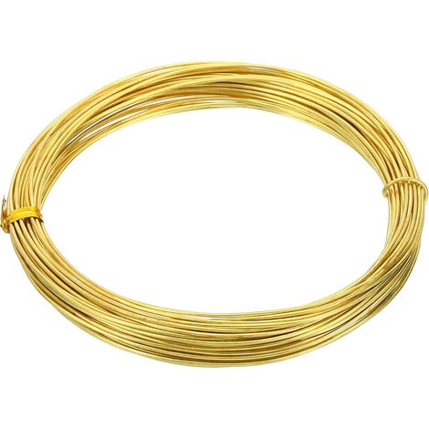 Brass wire, 0.7mm brass hanging wire, 10m hanging picture frame cable art mirror rope wall decoration (1/5)