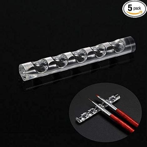 Lot de 5 porte-stylos pour nail art et pinceaux de maquillage et peinture acrylique (1/5)