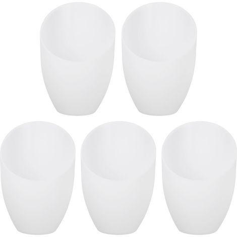 Lot De 5 Abat Jour Fer À Cheval 5 virgule 35 x 4 virgule 33 x 1 virgule 38 Pouces Abat Jour Incliné En Plastique Pour Lampe De Bureau Éclairage E14 (1/4)