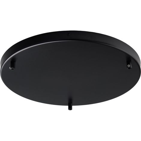 Rosone Multicavo 3 Luci In Ferro Laccato Nero Diametro 40 Cm