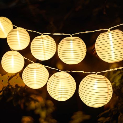 Guirlande Lumineuse Exterieure Pile Guirlande Lampions Led Interieur 20 Lanternes LED 3,8M(Multicolore) (1/5)