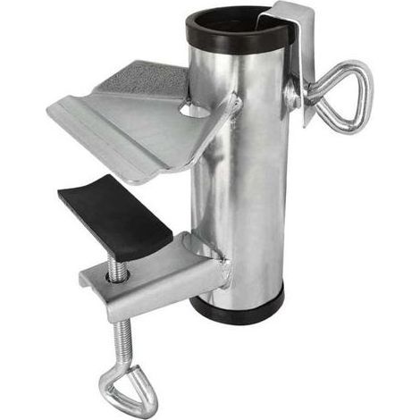 Soporte para abrazadera de sombrilla resistente para banco, patio, playa, silla de pesca, abrazadera de montaje (1/4)