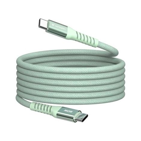 Verbatim Sync&Charge 60W 120cm USB-C/USB-C Magnetic grün 31864