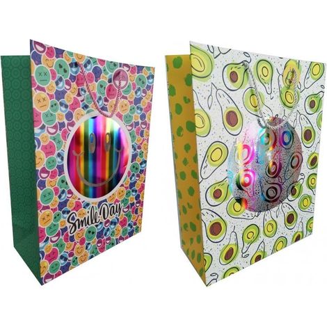 Dekorative Tasche mit quadratischem Fenster