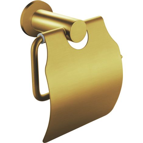 Aloni Toilettenpapierrollenhalter mit Deckel Gold gebürstet (1/2)