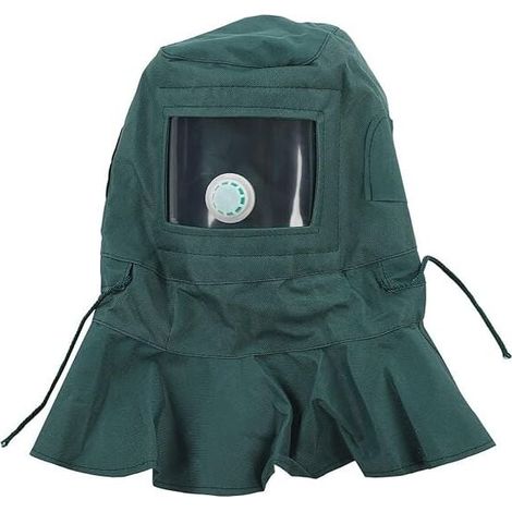 Sandstrahlhaube Nackenschutz zum Sandstrahlen Schleifmittel Sandstrahler Schutzhaube Gesichtsmaske Schild Pulverbeschichtung Abdeckung für Sandstrahlgerät (1/4)