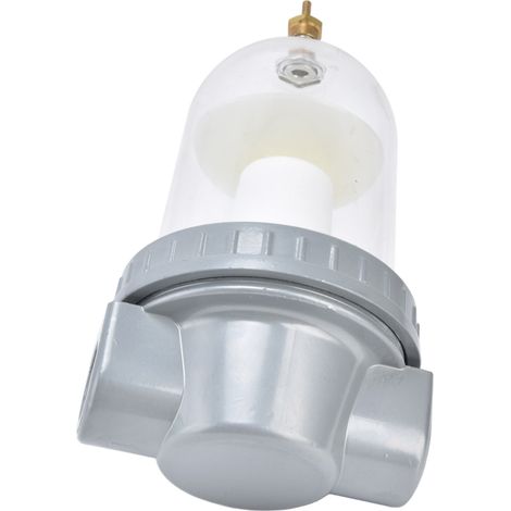 Filtre compresseur air séparateur eau huile corps transparent précision 50-70μm 0.63MPa QSL-25 G1 aluminium (1/5)