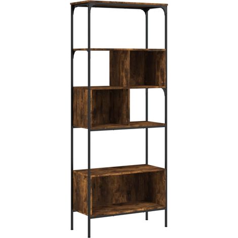 Maison Exclusive - Bücherregal 5 Böden Räuchereiche 76x33x188,5 c