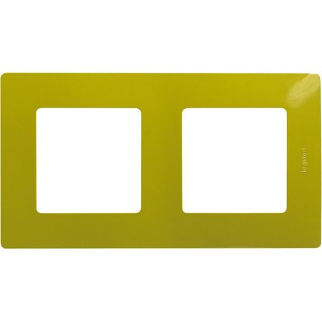 Legrand 096713 Fougère-Abdeckplatte für 2 Steckdosen, Niloé