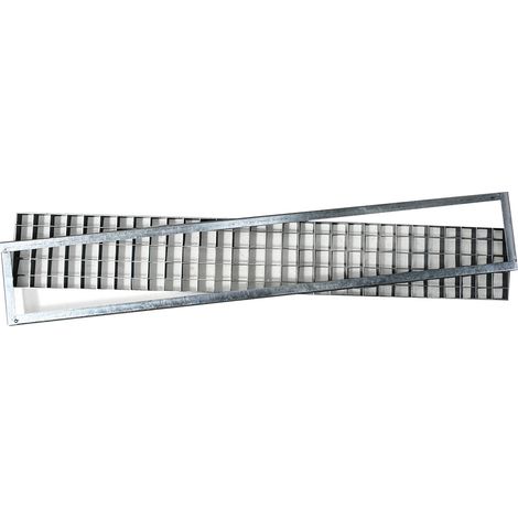 Griglia rettangolare 50x100 cm pedonabile