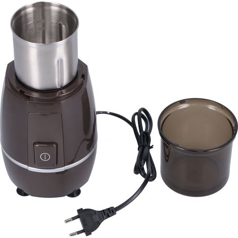 Moulin à café électrique portable, broyeur à noix et à grains avec lame en acier inoxydable, prise UE 220 V (1/5)