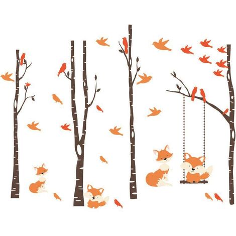 1 pièce Papier peint animal de dessin animé de la forêt (1/5)