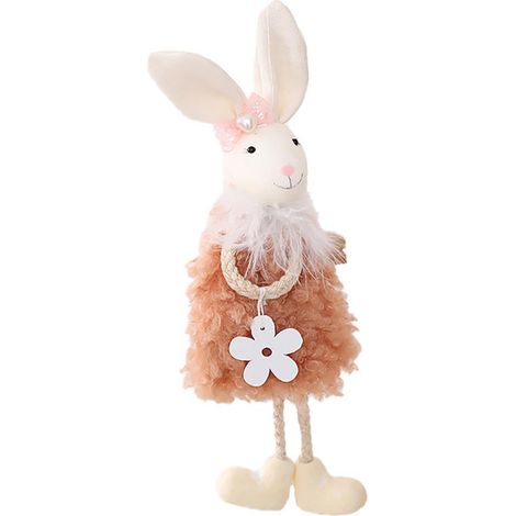 Niedliche Osterhasenfigur zum Aufhängen – Dekoration für Bäume und Fenster (1/5)