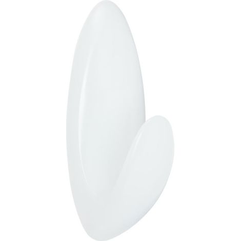 Handtuchhaken, groß, weiß, 1 Stück + 2 Bänder, max. 2,2 kg