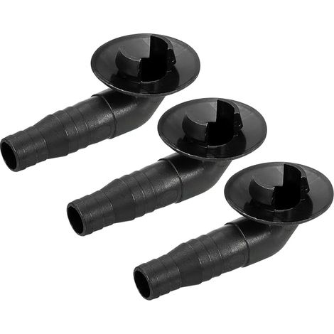 3pcs Climatisateur Vidange Tuyau Connecteur 19mm Tube Coude Raccord Remplacement Pièce Accessoires pour Mini-Split Fenêtre AC (1/4)