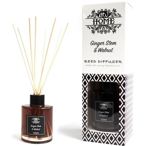 Diffuseur de Parfum 120 ml - Tige de Gingembre et Noyer- Vendu par 1 (1/4)