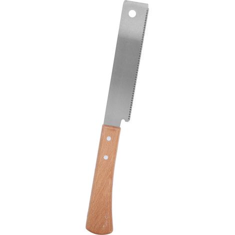 Petite scie à main avec manche en bois, outil de coupe à ras précis pour le travail du bois domestique, 30 cm (12 pouces). (1/5)