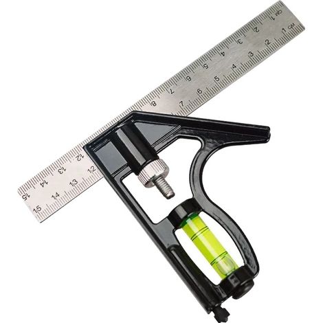 Juego de herramientas de medición, acero inoxidable, diseño ajustable, 15 cm. (1/2)