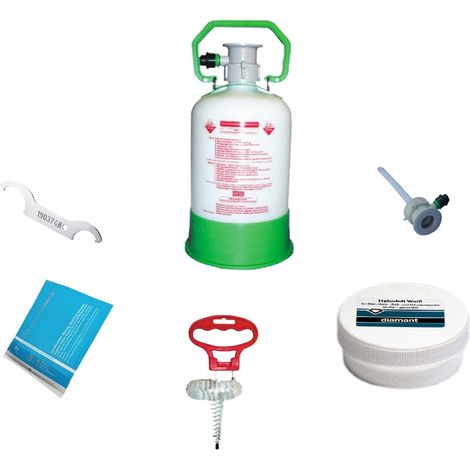 Reinigungsset Easy, Art:köpi - fitting,Detergent:Bevi - Power Pulver - Alkalisch,Cleaning brush:Flach und Kombi (1/4)