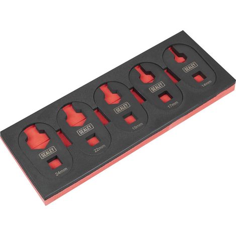 Sealey SX0329 Limited Access Crow's Foot Spanner Set 1/2""Sq Drive 5pc (1/5)
