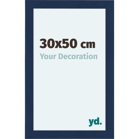 yd. - Cadre photo 30x50 - Bleu Fonce Patine - MDF - Como (1/5)