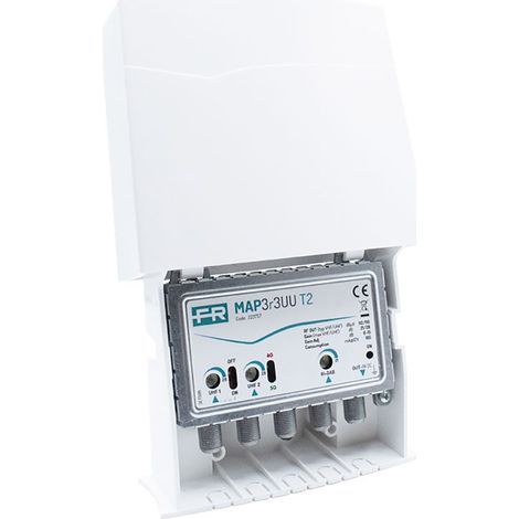 Fracarro amplificateur tv multi-entrÉes pour montage sur poteau map3r3uu t2 223709 223511 223731 223757