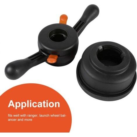 Cric Wheel Balancer - Vis papillon à dégagement rapide et manomètre à écrou d'arbre de moyeu - 40 mm, 4 mm (1/4)