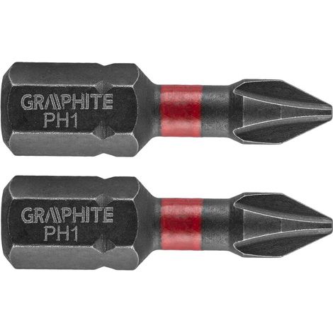 Schlagbohrer PH1 x 25 mm, 2 Stück. (1/2)