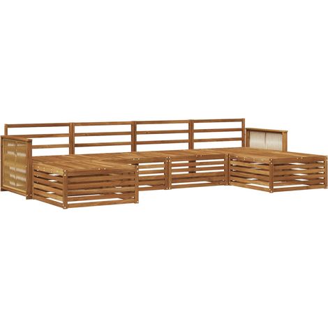 Set di divani da esterno 6 pz Legno di Acacia Massello vidaXL (1/5)
