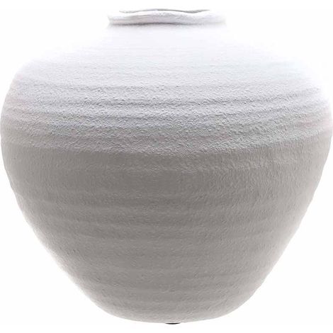 Regola Vase - Ceramic - L28 x W28 x H26 cm - Matt White