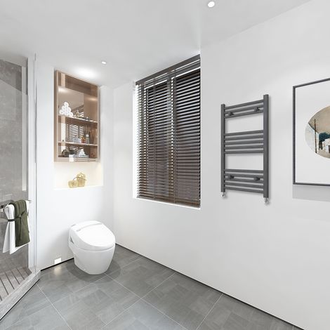 Acezanble Desinger Straight Chrome Heated Towel Rail Radiator 800450mm (1/5)
