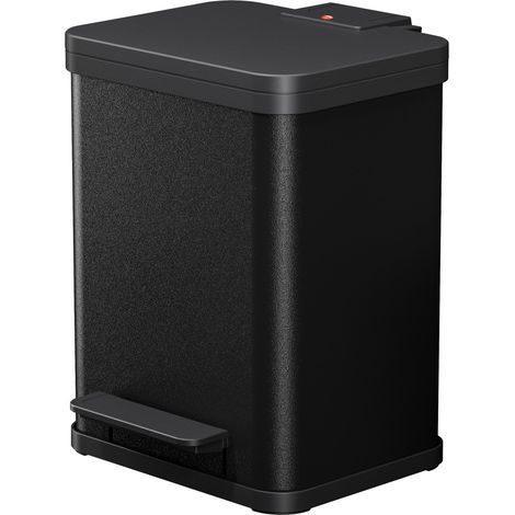 Hailo Öko duo Plus M, Tret-Mülltrenner, 2x9 ltr, Schwarz, matt (1/5)