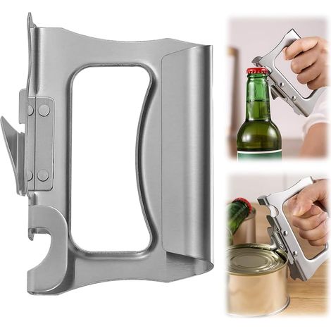 Manual can opener, jar opener, manual can lid opener, multifunctional lid opener for seniors with weak hands (1/5)