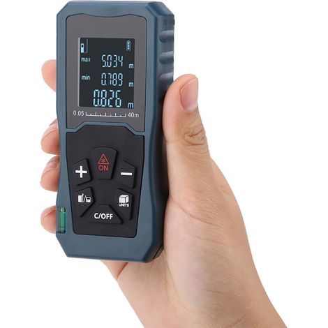 Télémètre laser numérique, mesureur de distance laser, ruban de mesure de distance (S40) (1/5)