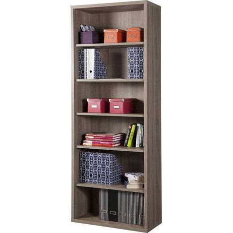 DISEGNO LIBRERIA 6 VANI 36X82XH217 CM ROVERE
