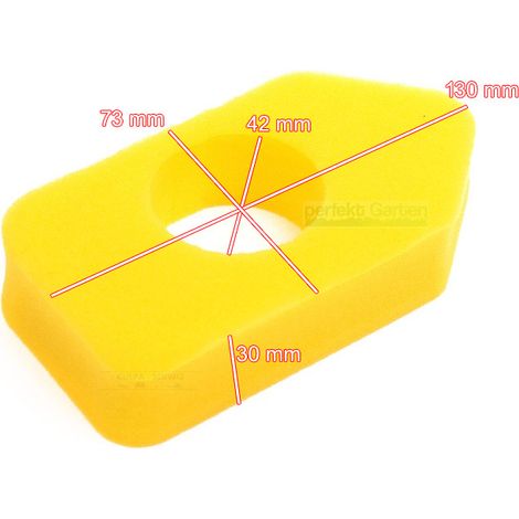 filtre à air en mousse pour B&S / Briggs & Stratton 698369 Classic Sprint Quattro (1/2)
