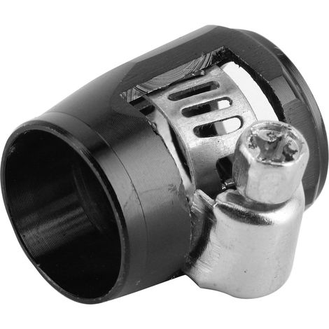 Collier de serrage raccord en alliage d'aluminium AN6 pour durite carburant huile diesel gaz air et eau tuyau noir (1/5)