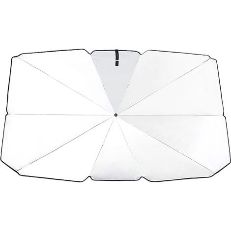Parapluie Pare-Soleil Pliable pour Pare-Brise de Voiture – Matériau réfléchissant 99 de Protection Solaire Parapluie Pare-Soleil – 14080CM (1/4)