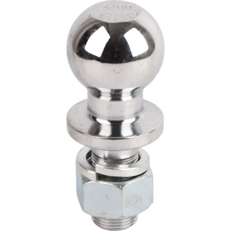 Jeffergarden Boule d'attelage de remorque surface lisse brillante Structure compacte antirouille forte résistance avec filetage précis 50 mm/1.96in (1/3)
