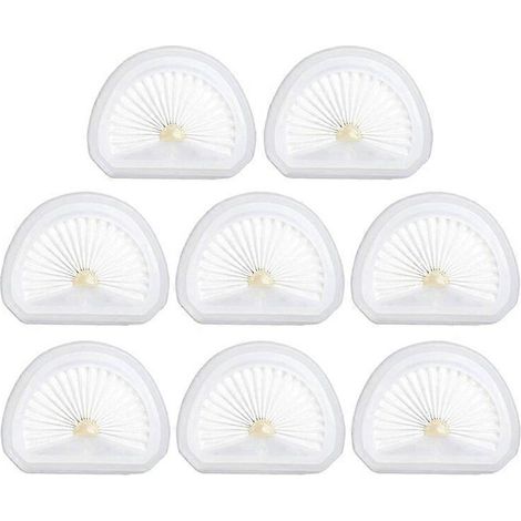 Lot de 8 filtres de rechange pour aspirateur à main Black+Decker Vlpf10 et Dustbuster Hlva320J00 N575266 (1/2)