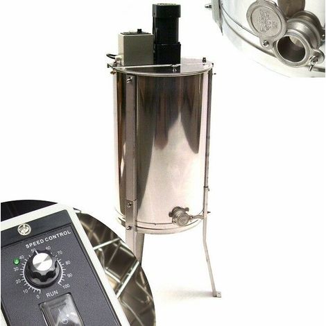 elektrische Honigschleuder 3 Rahmen 3 Waben E6572 Edelstahl VA Imker Schleuder (1/4)