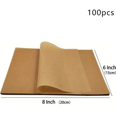 50/100 feuilles de papier cuisson antiadhésif précuit (1/5)