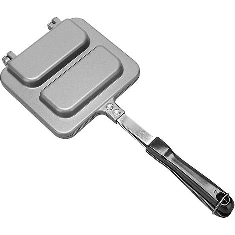 Moule à sandwich double face antiadhésif pour poêle à crêpes et pain grillé. Idéal pour le petit-déjeuner. (1/5)