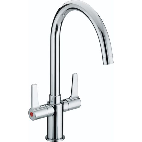 Bristan Design Utility Lever EasyFit Sink Mixer Tap Chrome Easy Fit Base Fixings (1/4)