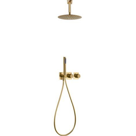 IMEX - columna ducha empotrada termostática oro