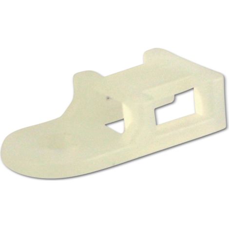 Support KSS à visser en Polyamide 6.6, Naturel, trou 3,7, L=19,6, l=9,5, 1 pièce