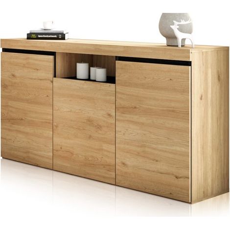 Aparador Ebos 140 Roble Nude - Ceniza (ancho) x 80cm (alto) (1/5)
