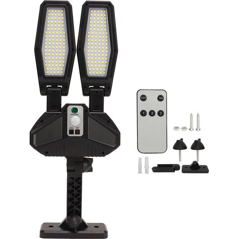 Ortviai Lampadaire Solaire Extérieur 200 LED 5 W avec Capteur de Mouvement, Étanche, pour Jardin et Mur (1/5)