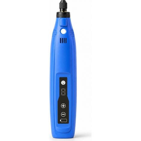 Mini Perceuse 122 Pièces LED pour Polissage Bleu 17,6 cm (1/5)