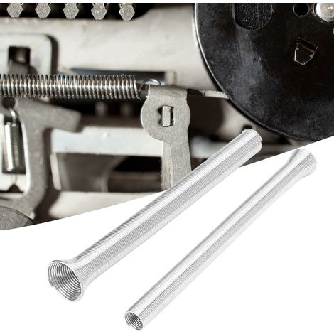5 cintreuses à ressort en acier super élastique de 21 cm pour tubes de cintrage de câbles électriques en PVC. (1/5)
